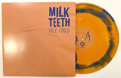 Milk Teeth - Vile Child - Limited Edition Orange Blue A Side B Side Vinyl LP New - Image 1 of 4