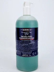 Kiehls Facial Fuel Invigorating Face Wash Gel Cleanser Men Pump 33.8 oz - Picture 1 of 5