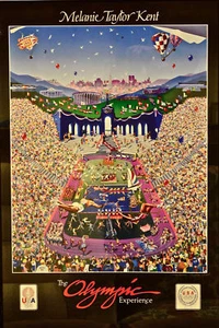 VTG-Los Angeles 1984 USA Olympic Experience POSTER by M.Kent Taylor(PARIS 2024) - Picture 1 of 2