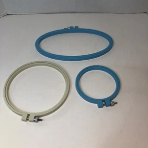3 aros bordados de plástico 4"" 6"" 4,5"" x 9"" - Imagen 1 de 8