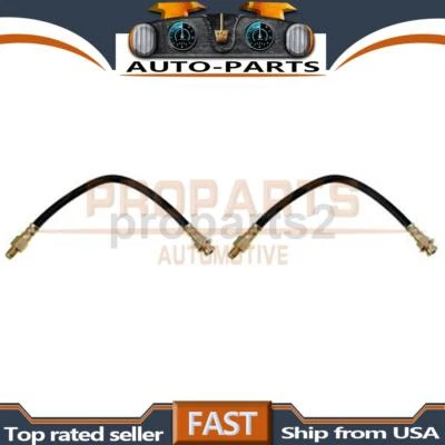 2x Hydraulic Brake Hose Rear Kit For Dodge Charger 1966 Dodge Coronet 1966-1968 - Image 1 of 4
