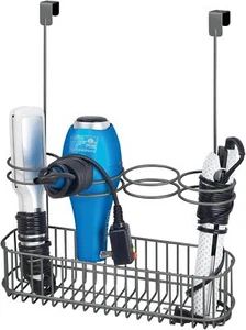 mDesign Metal Bathroom Storage Tool Organizer Accessory Basket Tray, Hang... - Picture 1 of 7
