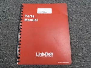 Link-Belt Model LS-5800C II Hydraulic Excavator Parts Catalog Manual Book - Picture 1 of 1