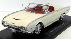 Welly Scala 1/18 Diecast 19868W - 1962 Ford Thunderbird Sports Roadster - Crema - Foto 1 di 4