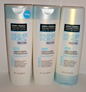 John Frieda WEATHER WORKS Frizz Ease 2 Daily Shampoo 1 Conditioner 10 FL OZ Each - Picture 1 of 2