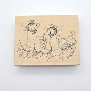 Stampa Rosa House Mouse Angel Delights Rubber Stamp Mudpie Monica 387M 1999 - Picture 1 of 3