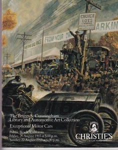 Cunningham Library & Auto Art Collection Auction Catalog Christies Aug 1993 - Picture 1 of 9