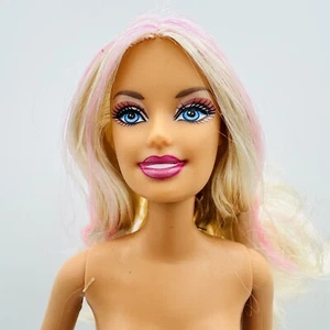 Nude Barbie Doll Pink Halloween 2008 Spiderweb Blonde P7351 4 Muse Model OOAK - Picture 1 of 4