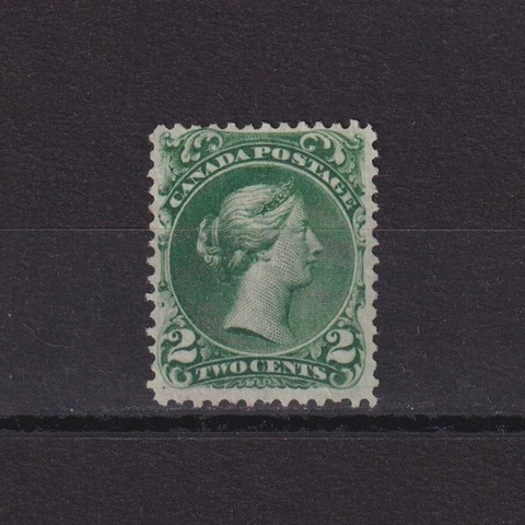 CANADA 1868, SG# 48, CV £850, 2c green, QV, NG Cover