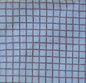 Black Blue Plaid Quilting Cotton Fabric 3 7/8 Yards by 44 Inches - Picture 1 of 3