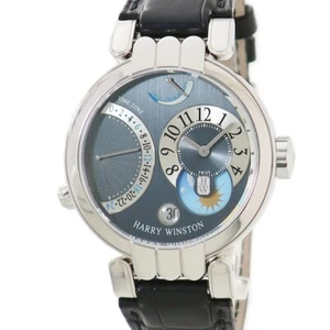 harry winston Premiere Excenter Time Zone 200 MM 18WG watch men TO170752 - Picture 1 of 6