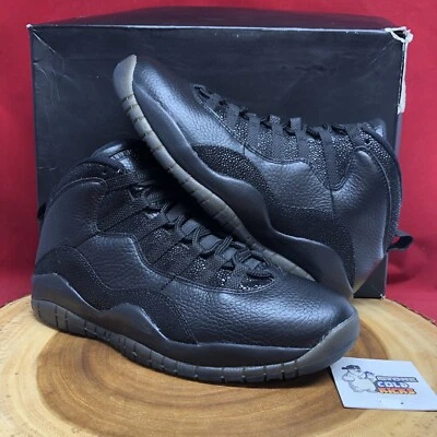 Nike Air Jordan 10 Retro Drake OVO Negro 819955-030 Talla 9 Blanco III XII IV V VI Foto 1 de 4