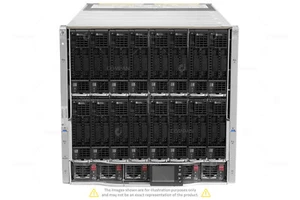HPE C7000 16x BL460c Gen9 32x Xeon E5-2640 V4 512 GB RAM Rails - Picture 1 of 11