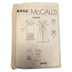 McCalls 6468 Misses Dress Split-Skirt Dress DIRECTIONS/INSTRUCTIONS ONLY - Picture 1 of 4