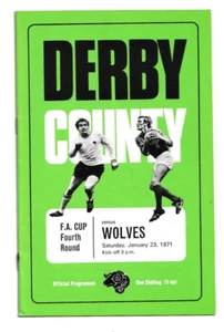 Derby County v Wolverhampton Wanderers 1970/71 FA Cup 4. Runde - Bild 1 von 1