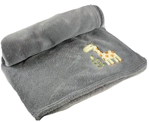 CIRCO Baby Blanket Grey Giraffe Security Lovey Target 28 x 30 Gray Embroidered - Picture 1 of 9