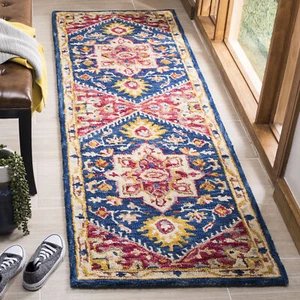 Safavieh Aspen NAVY / FUCHSIA 2'-3" X 7' Runner - APN513N-27 - Picture 1 of 3