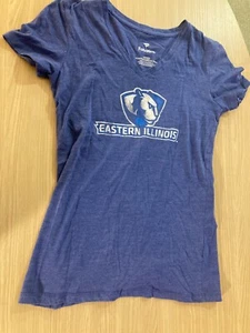 Eastern Illinois Panthers T Shirt Womens Small Short Sleeve  GUC Fanatics Blue - Picture 1 of 3
