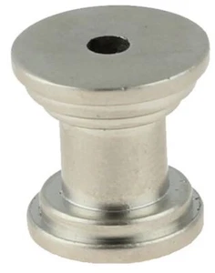 Base per fare pomello o estraibile - nichel satinato - 16x16 mm - Foto 1 di 18