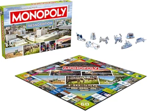 Monopoly Fresno CA Edition Board Game 2-6 Players Family Board Games New Gift - Picture 1 of 9