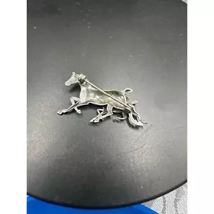 Beau Vintage Sterling Horse and Foal Brooch, signed - Picture 1 of 3