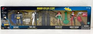 Batman Arkham Asylum Escape 4 Pack Two Face Poison Ivy Harley Quinn 2000 Sealed