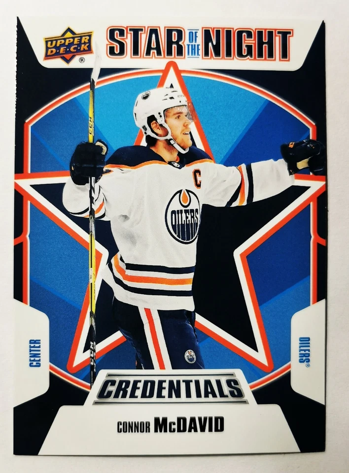 Connor McDavid - 2019-20 UD Credentials Star Of The Night Card #1S-01 - Image 1 of 1