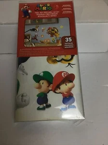 Nintendo Super Mario Peel and Stick Wall Decals - 35 Wall Decals Repositionable - Picture 1 of 4