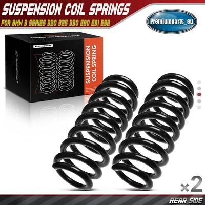 2x Coil Springs Rear Suspension for BMW 3 Series 320 325 330 E90 E91 E92 RH6753 - Image 1 of 4