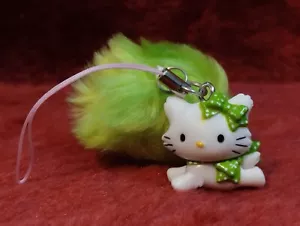 Mini Figura Llavero Charmmy Kitty Verde Pompompom Colgante Usado Sin Usar - Imagen 1 de 6