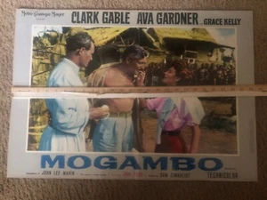 Mogambo Glark Gable-Ava Gardner Grace Kelly vollfarbiges Filmposter Fotobustas - Bild 1 von 3