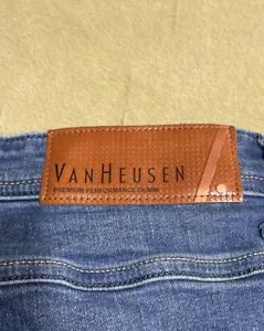 Jeans Van Heusen Pop Fit tiro medio ajustados cónicos para hombre 34x33 azules reales 34x32 - Imagen 1 de 6