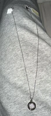 COLLAR CADENA CIRCONITA CÚBICA PLATA MICHAEL KORS FLIP GLITZ Foto 1 de 4