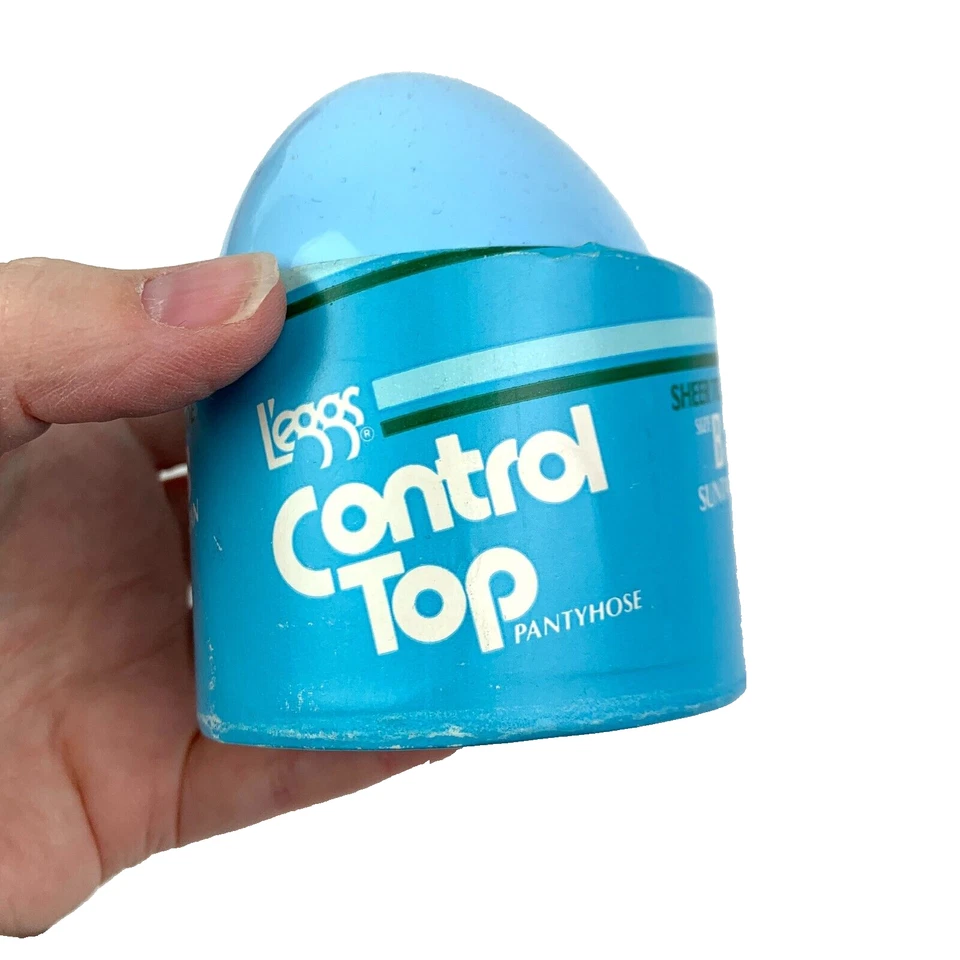 Vintage 1980s L'eggs Control Top Pantyhose Size B Suntan Egg Pkg New Old - Image 1 of 3