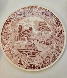 The Spode Archive Collection Tradition Series Castle Red Flat Serving Platter - Picture 1 of 6