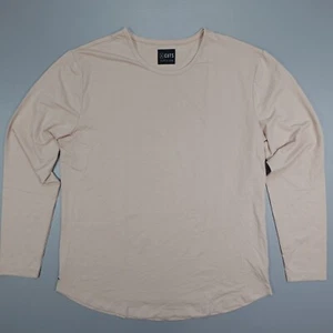 Cuts Clothing Curve Hem Langarm Rundhals Stretch Lachs Slim Fit Gr. XL - Bild 1 von 8