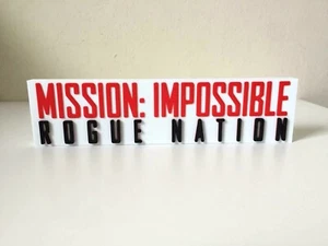 Mission: Impossible Rogue Nation 5 Movie Retro Display Collectible Logo Stand - Picture 1 of 2
