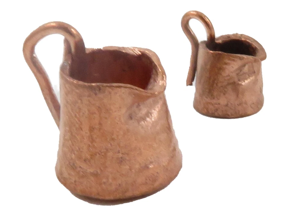 Bambole Casa Pioneer Rame Latte Birra Vino Brocche Cucina Campeggio Carretto - Immagine 1 di 1