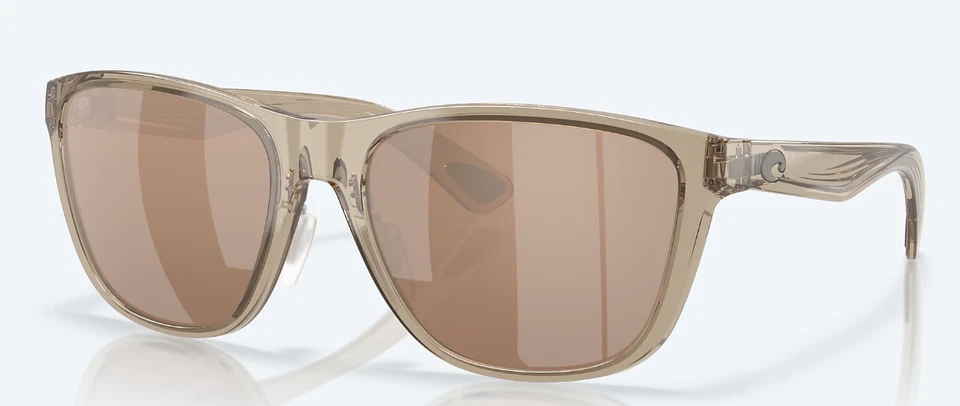 NUEVO Gafas de sol polarizadas Costa Del Mar CORRIENTES color topo/cobre plateado vidrio 580G Foto 1 de 1