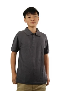 3 Pack School Uniform Short Sleeve Polo Shirts Sizes 4-20 Cotton Blend Tag-Free - Picture 1 of 39