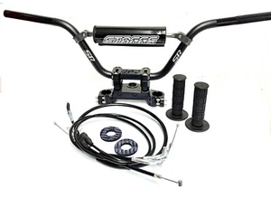 crf110 bar kit Staggs Racing Crf110 Crf125F Bar Kit BLACK Clamp - Picture 1 of 5