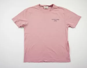 Scotch & Soda Shirt Mens Medium Pink Short Sleeve Crewneck Tee Adult Casual - Picture 1 of 10