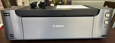 Canon PIXMA PRO-100 Inkjet Color Digital Photo Printer W/Power Cord & Paper - Image 1 of 4