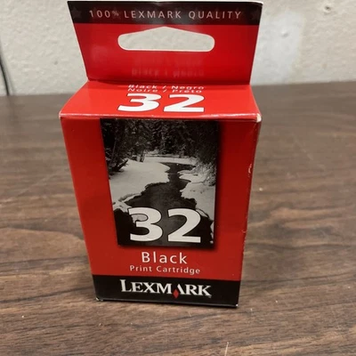 Lexmark #32 Black Ink Cartridge 18C0032  Genuine - Image 1 of 4