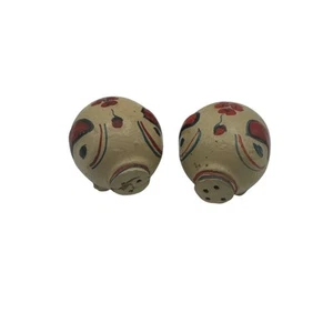Vintage Hand-Painted Ceramic Pig Salt & Pepper Shakers From Mexico - Picture 1 of 8