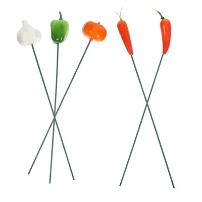  5 Pcs Gartenstab Lebensmittelverzierung Gartendekoration Im Freien - Bild 1 von 4