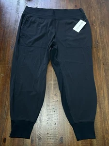 NUEVO CON ETIQUETAS Pantalones Athleta Venice Jogger Negro Talla 2XL Nuevo Con Etiquetas Gimnasio Atlético - Imagen 1 de 9