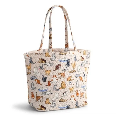 Vera Bradley A Cat's Life Grand Tote Large Quilted Cotton Bag NWT Sealed - Image 1 of 4