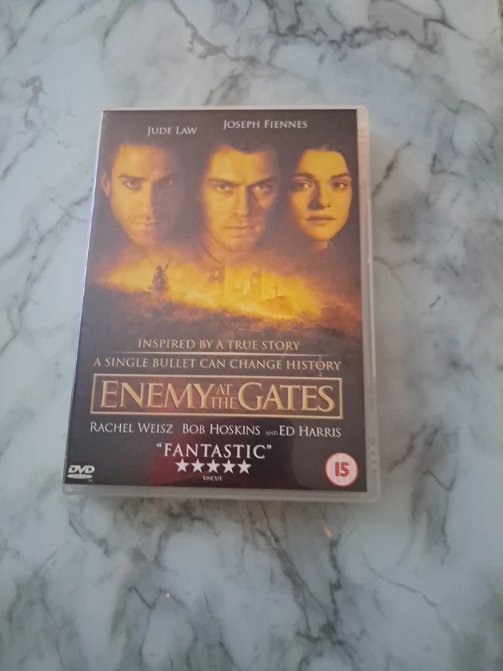 Enemy at the Gates DVD Starring Jude Law, Joseph Fiennes, Ed Harris UK - Image 1 of 1