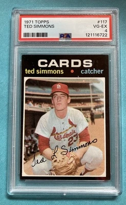 Topps Ted Simmons #117 1971 RC PSA 4 Foto 1 de 2